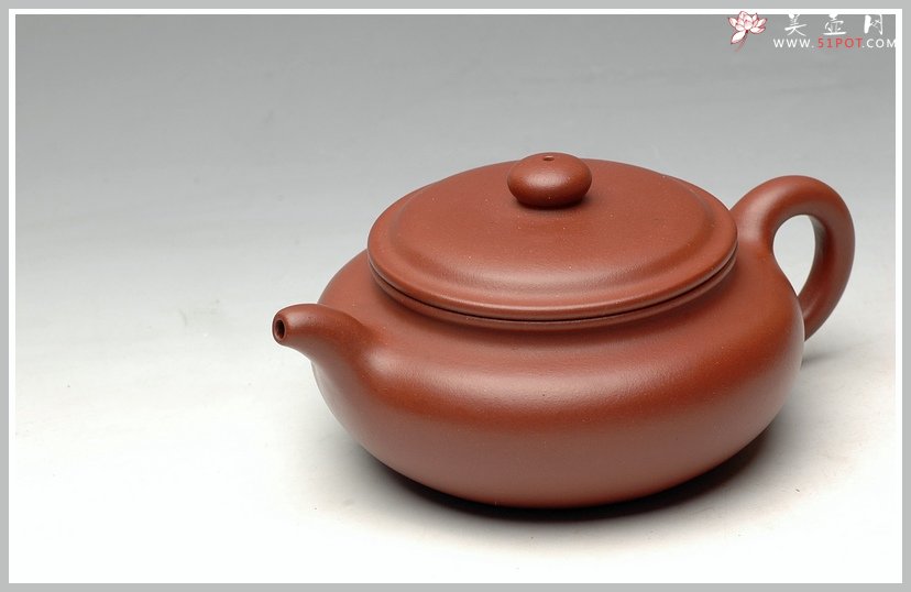 紫砂壶图片：温润如玉 追慕大亨 全手扁腹 - 美壶网