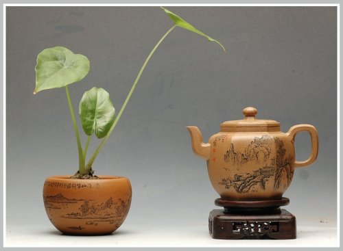 何卫枫紫砂壶 李彦雄老师通景山水 何卫枫实力全手连连高登 原矿段泥