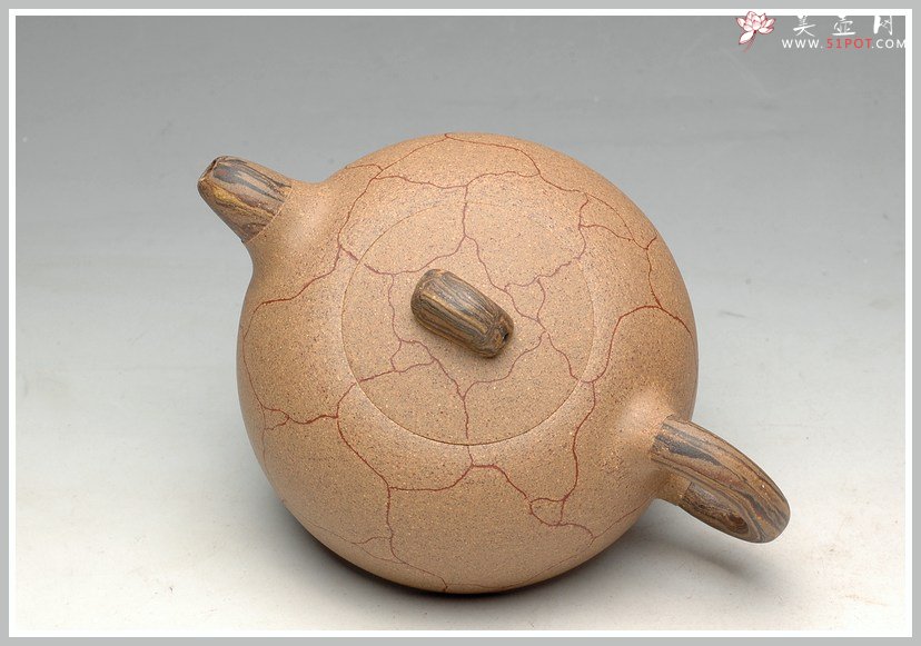 紫砂壶图片：冰纹半月 - 美壶网