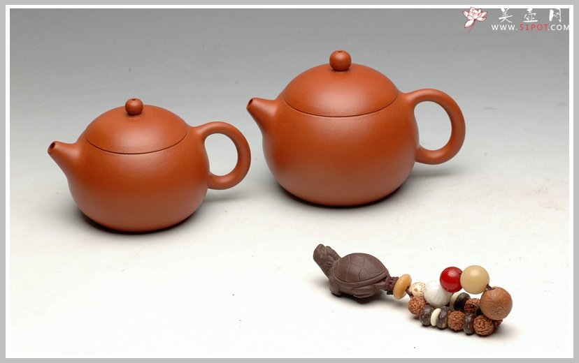紫砂壶图片：紫砂爱好者必入之全手倒把西施 优质好朱泥 - 美壶网