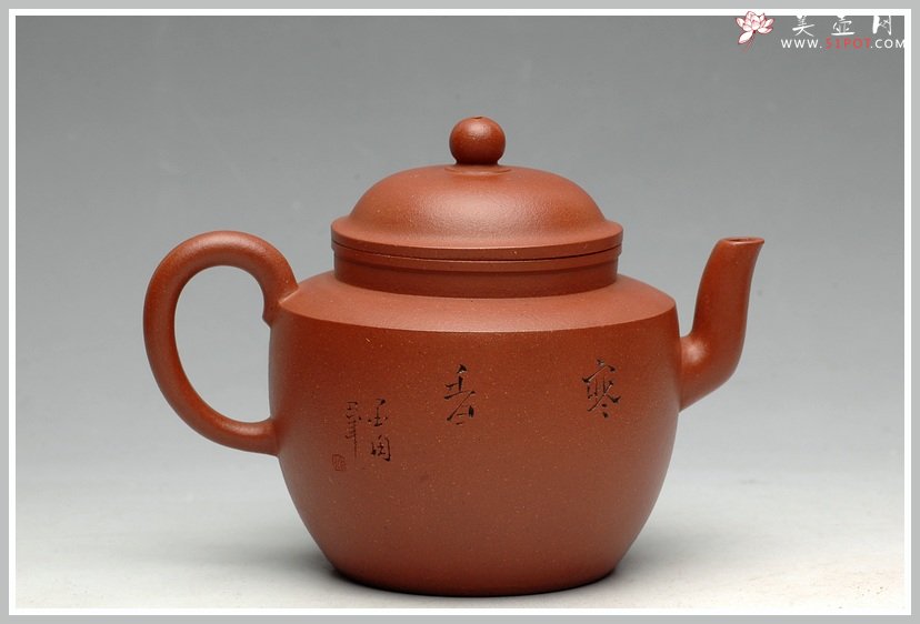 紫砂壶图片：摹古精品 雅致之风 全手高灯 桂花泥 - 美壶网