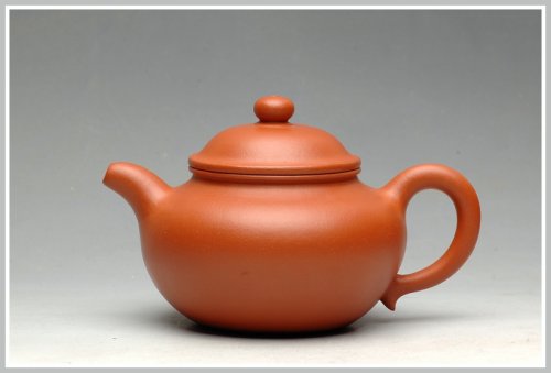 盛益明紫砂壶 丰盈可人 古朴静雅   全手矮莲 原矿朱泥