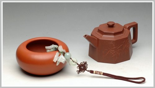 史金妹紫砂壶 李昌鸿老师装饰  全手小聚福八方 端庄周正 原矿底槽清