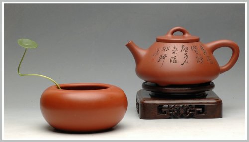 谈剑锋紫砂壶 鲍志强爱徒厉上清刻绘 谈剑锋精品子冶石瓢 原矿清水泥