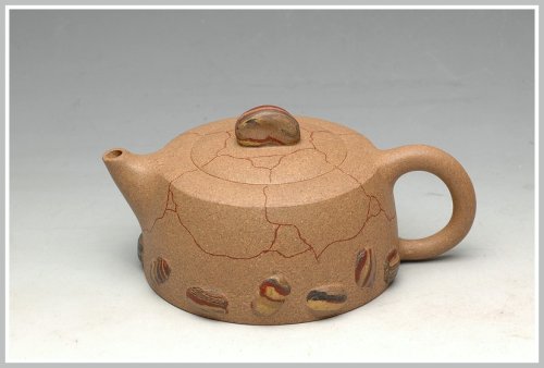 范国名紫砂壶 冰纹井栏 原矿段泥