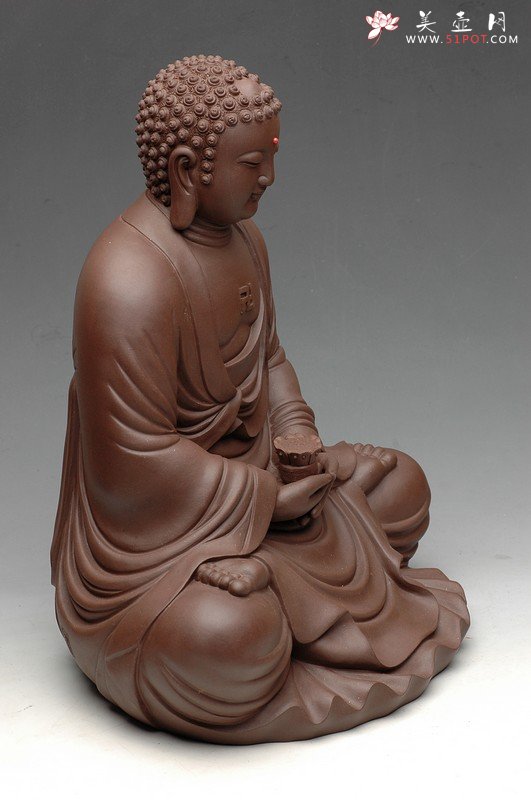 紫砂壶图片：法相庄严 坐佛 - 美壶网