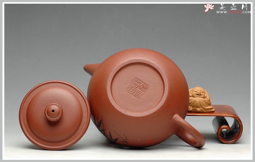 紫砂壶图片：实用佳品 杀茶利器-线韵 - 美壶网