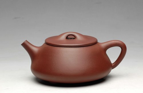 陈进紫砂壶 器形周正 饱满精神  全手中石瓢 原矿紫泥