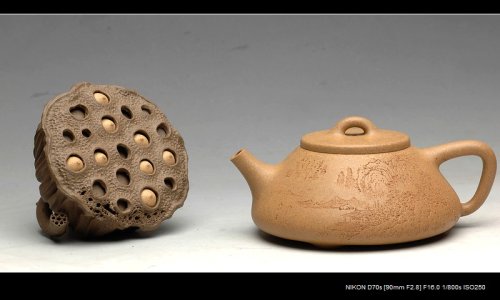 曲峰紫砂壶 李彦雄通景山水 耐品老段之全手子冶石瓢 骨肉均挺 原矿段泥