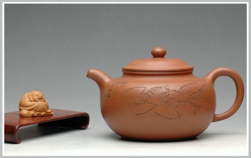 王余平紫砂壶 大气而不失灵性老降坡泥 全手大仿古 虾之神趣 原矿降坡泥