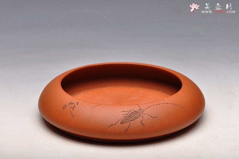 紫砂壶图片：天水牛 生动形象 文玩杂项 手工精品笔洗 - 美壶网