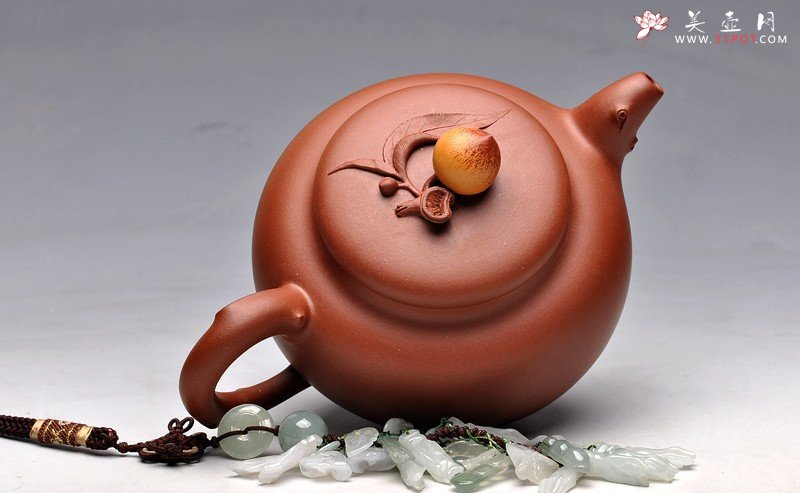 紫砂壶图片：做工细腻 饱满大气 优质底料掇寿（祝寿） - 美壶网