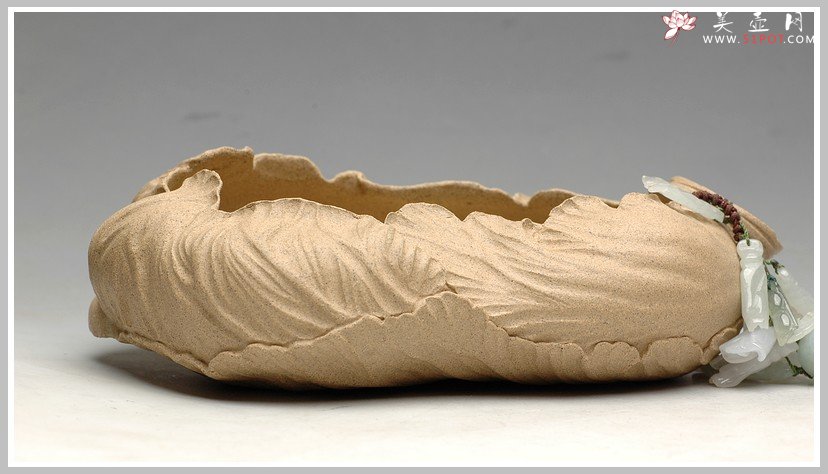 紫砂壶图片：白菜 百财 优质芝麻段 烟灰缸 水仙盆 - 美壶网