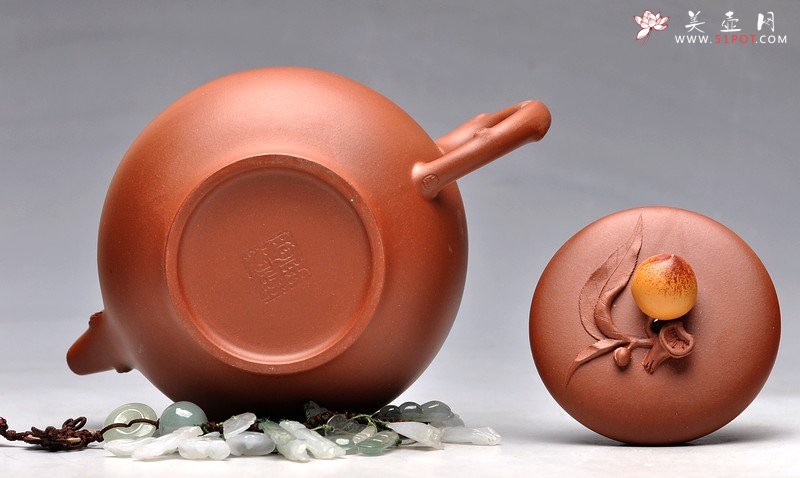 紫砂壶图片：做工细腻 饱满大气 优质底料掇寿（祝寿） - 美壶网