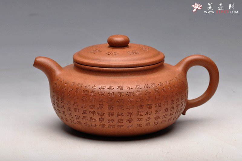 紫砂壶图片：大亨风格 静心 全手心经大扁古 - 美壶网