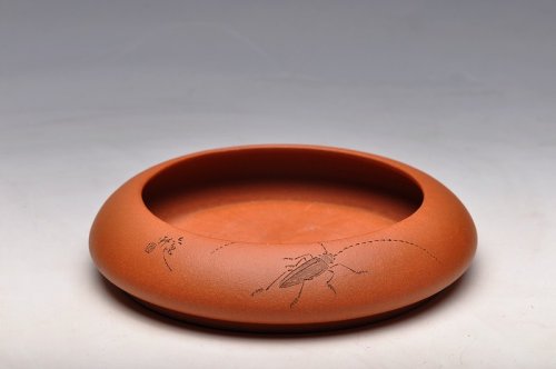 陆轶舟紫砂壶 天水牛 生动形象 文玩杂项 手工精品笔洗 原矿降坡泥