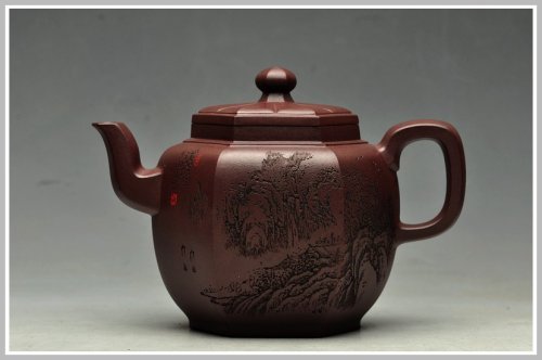 何卫枫紫砂壶 李彦雄装饰通景 何卫枫经典 全手步步高登 实力强强联合 原矿底槽清