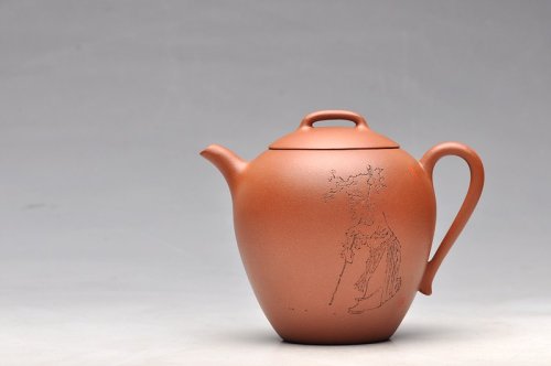 袁新强紫砂壶 美人醉 醉美人 迷人降坡泥 国助和石摹海派三任之任薰 高士 原矿降坡泥