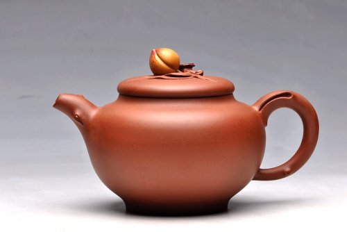 曲峰紫砂壶 做工细腻 饱满大气 优质底料掇寿（祝寿） 原矿底槽清