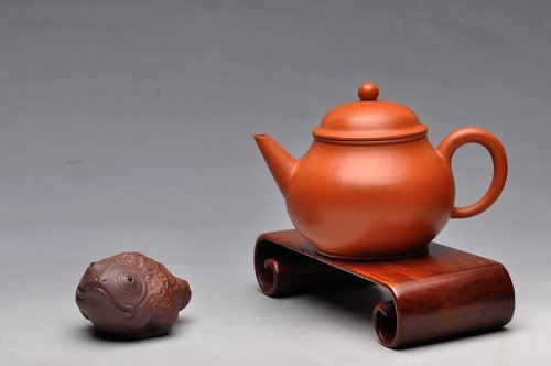 盛益明紫砂壶 线条优美 最佳实用器 优质朱泥 全手剑流高潘 原矿朱泥