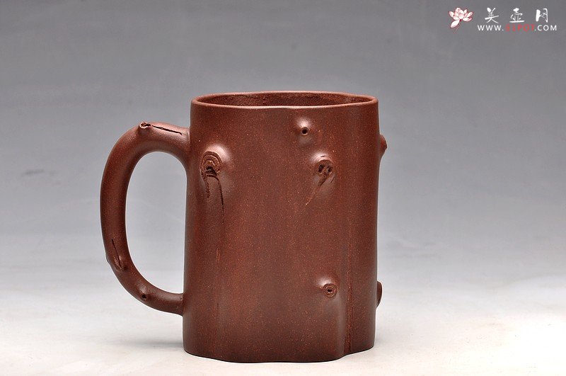 紫砂壶图片：一对高矮胖瘦绝配：） 清水泥和地槽青 全手梅花单杯  - 美壶网