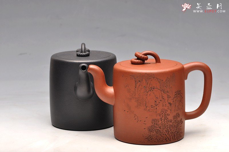 紫砂壶图片：李彦雄老师助兴装饰 余味自品 嵌盖实力 全手夙慧 双圈 - 美壶网