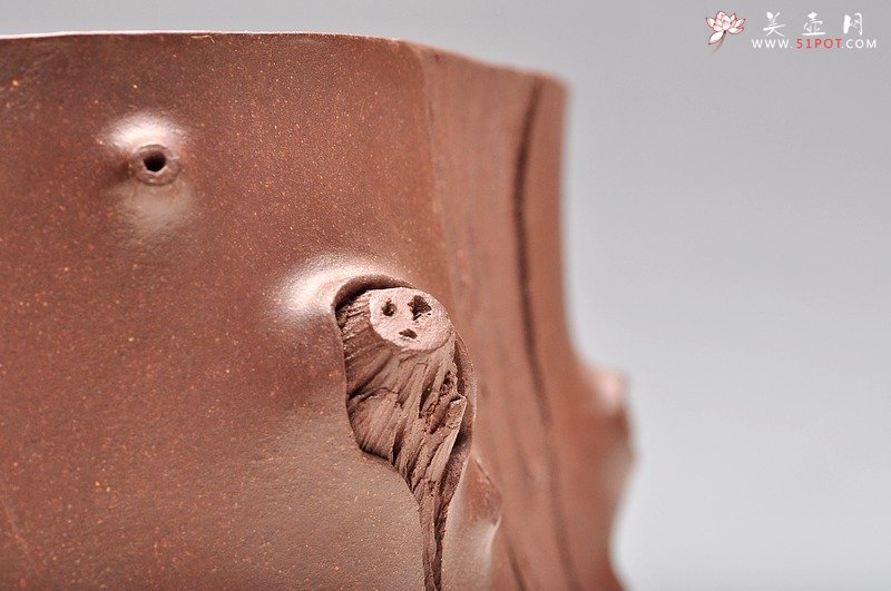 紫砂壶图片：优质全手工松梅情深水洗套组，推荐 - 美壶网