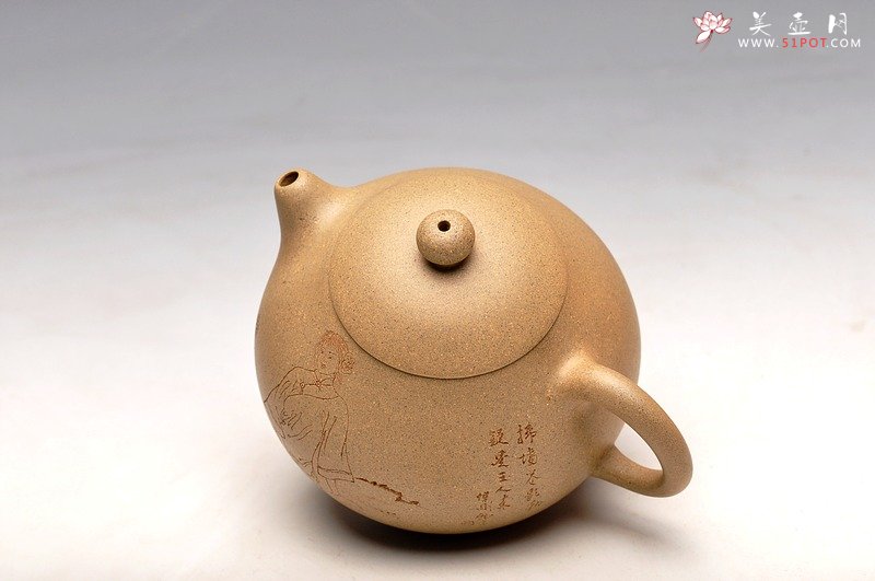 紫砂壶图片：古朴 可爱 线条流畅 小家碧玉  实用赏玩小文旦 - 美壶网