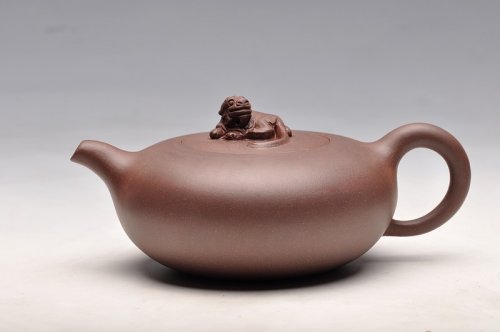 蔡一强紫砂壶 优质紫泥 线条优美 实用之品  旺龙 原矿紫泥