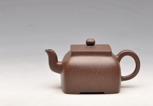 何卫枫紫砂壶 工精实力派 方圆体味 老味紫泥 全手简洁小四方 原矿紫泥