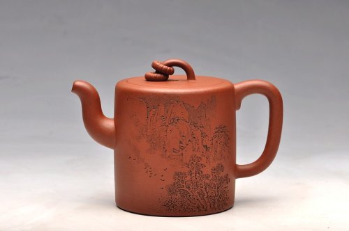 吴*紫砂壶 李彦雄老师助兴装饰 余味自品 嵌盖实力 全手夙慧 双圈 原矿降坡泥