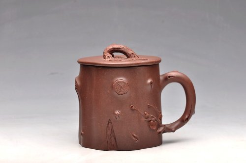 单志萍紫砂壶 立体梅花  孤品盖杯 松梅情 单志萍老师全手随心作 原矿底槽清