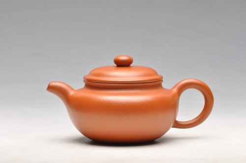 曲峰紫砂壶 朱泥小仿古 原矿朱泥