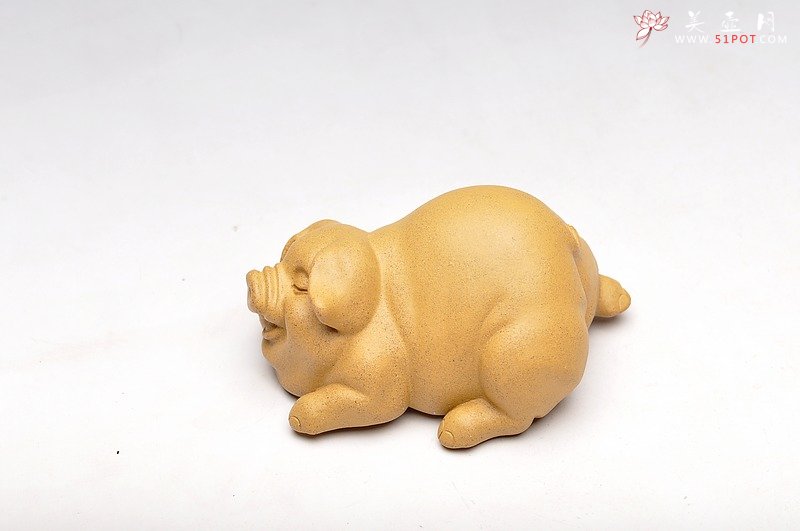 紫砂壶图片：小喜猪 福猪 壬辰年新品 优质段泥 不一般的甜蜜 - 美壶网