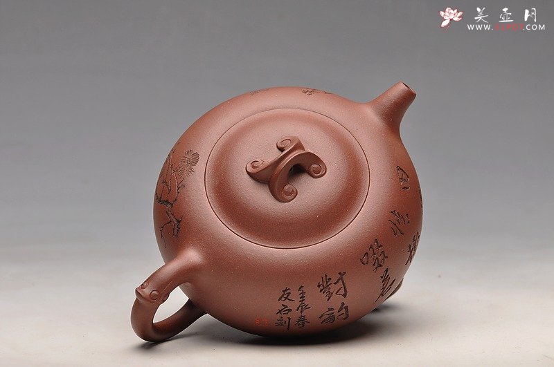 紫砂壶图片：饱满敦厚  口盖严合 如意桥韵 - 美壶网