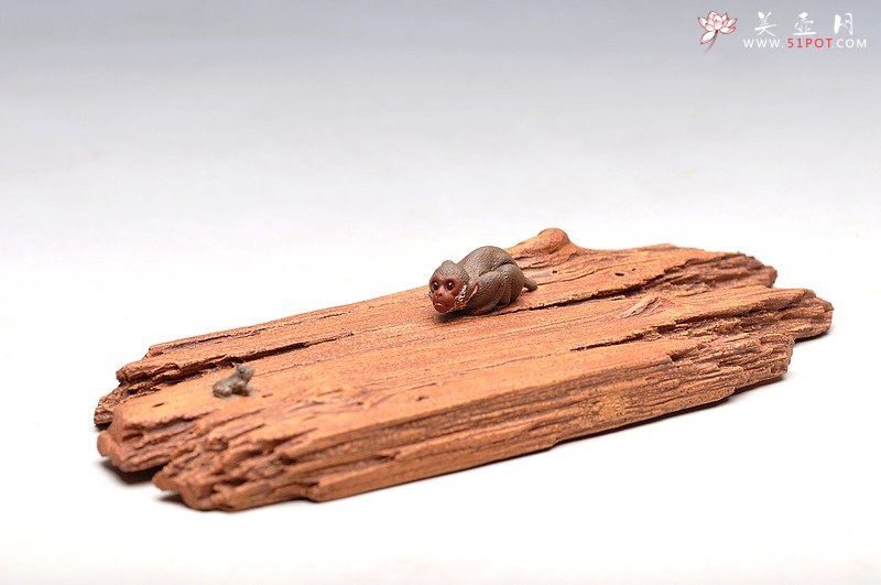 紫砂壶图片：美猴戏蛙镇纸 / 香插  美猴已经长大了~~美猴戏蛙镇纸 / 香插  - 美壶网