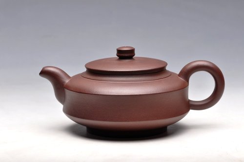 许学军紫砂壶 舒服耐品 线条优美 实用佳品 老紫泥 汉鼓壶 原矿紫泥