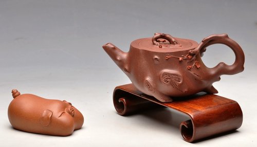 单志萍紫砂壶 实用精品小花货 立体梅花惊艳 全手小喜上眉梢  原矿底槽清