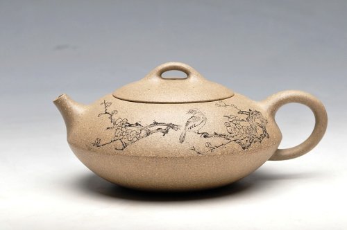 王余平紫砂壶 老段泥 饱满可爱 合欢 实用佳器 原矿段泥