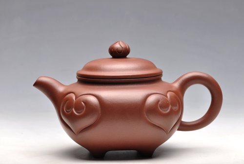 蔡一强紫砂壶 浑方如意 实用筋纹器 如意炉 送礼佳品 原矿清水泥