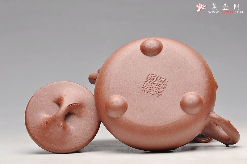 紫砂壶图片：道法自然 实用花器 梅、松石瓢 - 美壶网