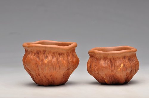 刘景紫砂壶 红段泥 莲蓬杯 最新 原矿降坡泥