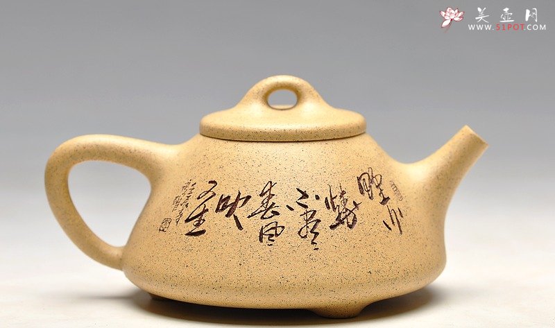 紫砂壶图片：台西芝麻段 糯米的质感 全手小子冶石瓢 实用精品  - 美壶网