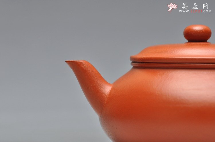 紫砂壶图片：金黄朱泥 全手神韵 线条韵味耐品 - 美壶网