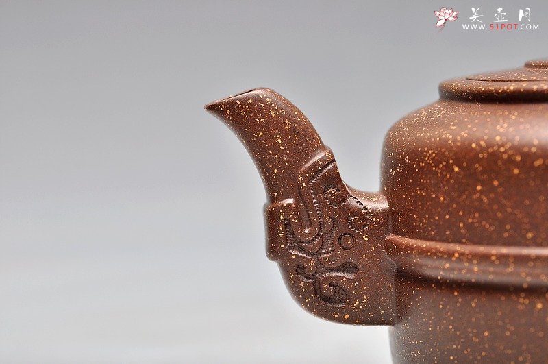 紫砂壶图片：紫玉金砂 集玉 精品 - 美壶网