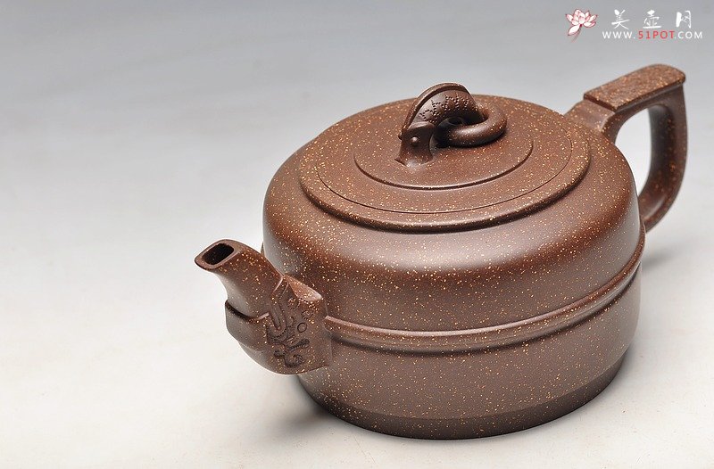 紫砂壶图片：紫玉金砂 集玉 精品 - 美壶网