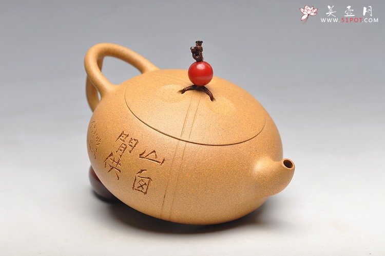 紫砂壶图片：摹玉成窑之味 深得其妙 妙不可言 全手东石逸品 - 美壶网