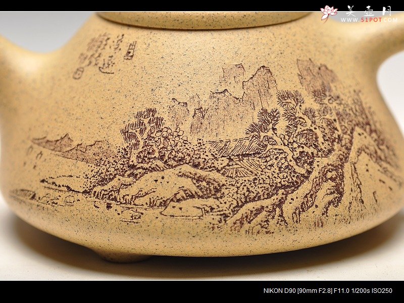 紫砂壶图片：台西芝麻段 糯米的质感 全手小子冶石瓢 实用精品  - 美壶网