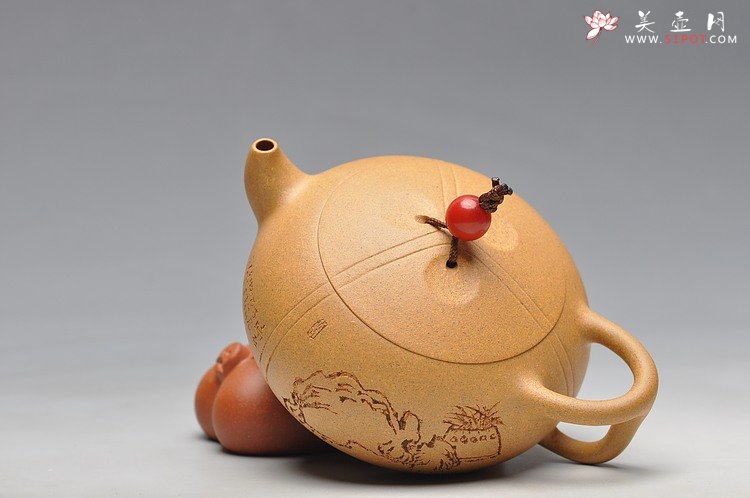 紫砂壶图片：摹玉成窑之味 深得其妙 妙不可言 全手东石逸品 - 美壶网