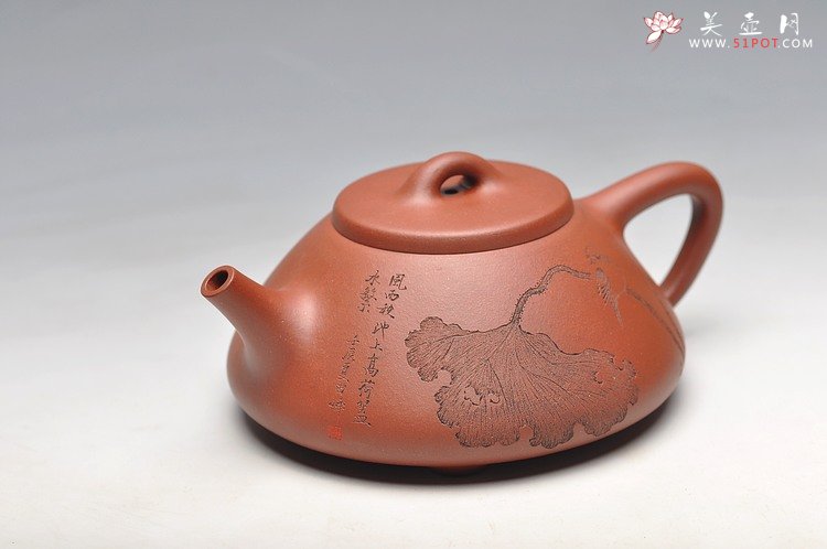 紫砂壶图片：峥峥其骨 味正耐品 挺拔俊雅 乃曲峰实力之作  全手子冶石瓢 - 美壶网